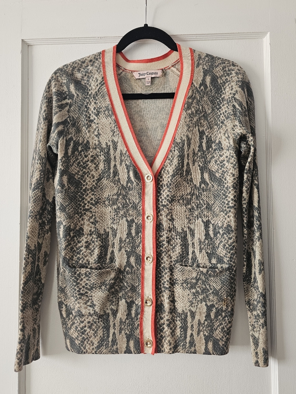 Like New Juicy Couture Knit Cardigan Size Small